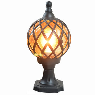 Round Ball Yard Post Pillar Lamp
