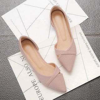 Pointed Toe Simple Concise Style Shoes