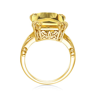 Trendy Delicate Luxury Citrine Stone Rings