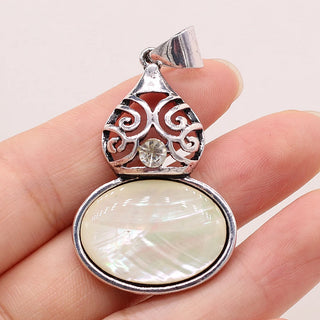 Vintage Quartz Stone Crystal Pendants