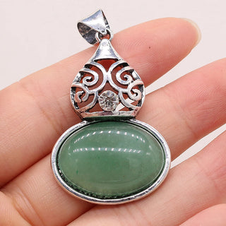 Vintage Quartz Stone Crystal Pendants