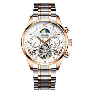 GUANQIN 2025 Business Watch Men Automatic Luminous Clock Man Tourbillon Waterproof Mechanical Watch Top Brand Relogio Masculino