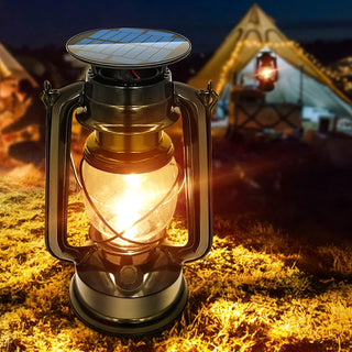Vintage Outdoor Hanging Antique Solar Lantern