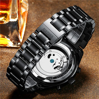 Relojes Tourbillon Watch Men KINYUED Fashion Sport Automatic Mechanical Clock Mens Watches Top Brand Luxury Business Watch