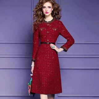 Luxury Sequin Sweet Ruffles Party Dress