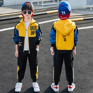 Boys Hooded Tracksuit Sport Sets