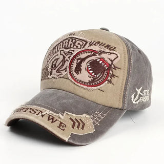 Washed Cotton Baseball Cap For Men Embroidery Letter Casquette Streetwear Snapback Women Hat Retro Casual Trucker Caps