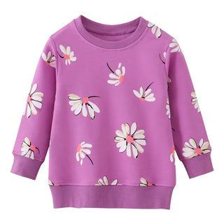 Jumping Meters 2-7T Girls Sweatshirts Rainbow Butterfly Girls Cute Toddler Kids Clothing Autumn Spring Sport Baby Hooded Shirts
