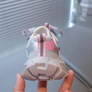 Autumn Teenager Kid's Sneakers Trend Fashion Children's Sport Shoes Mesh Breathable Boy's Girl's Running Shoes Fashion Sneakers