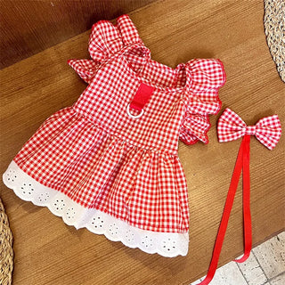 Cute Print Princess Flying Sleeve Dress