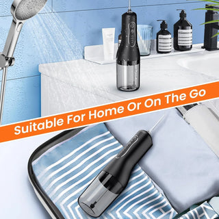 Oral irrigator USB rechargeable dental floss portable dental sprayer 260ML water tank waterproof oral care cleaning