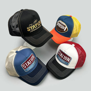 Color Block Letter Embroidery Baseball Hats New Unisex Sunshade Casual Breathable Hip Hop Fashion Mesh Versatile Trucker Caps