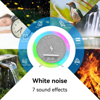 LED Display Wireless Charging Bedside Light