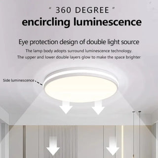 Dimmable Nordic LED Circular Ceiling Lamp