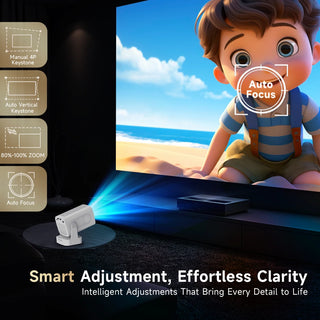 Android 11 HY310 Mini Auto Focus Projector