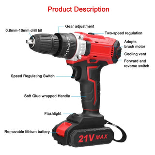 Cordless 2 Speed Lithium Drill