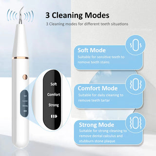 Ultrasonic Scaler Dental Calculus Remover Teeth Tartar Eliminator Sonic Plaque Cleaner Electric Tooth Stain Stone Removal Device