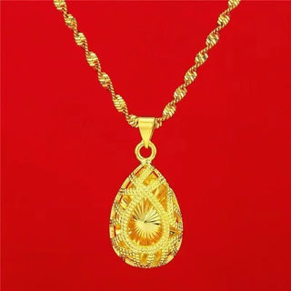 Luxury 24K 9999 Pure Gold Pendant Necklace - Epictzar Intl.