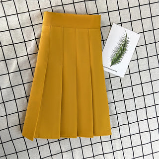 High Waist Pleated Mini Skirts