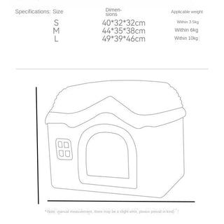 Foldable Soft Cute Pet House