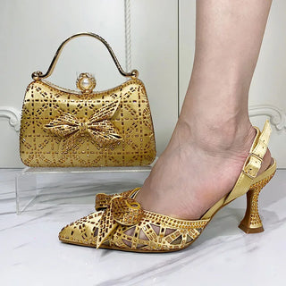 Luxury Italian Party Shoe & Bag Set