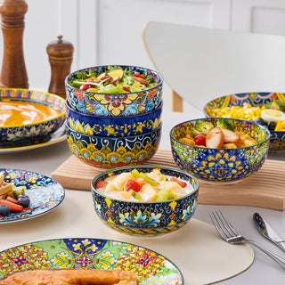 Bohemian Porcelain Ceramic 24Pcs Dinnerware Set