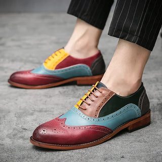 Elegant Brogue Flats Men's Formal Shoes