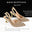 A PAIR SHOES GOLD
