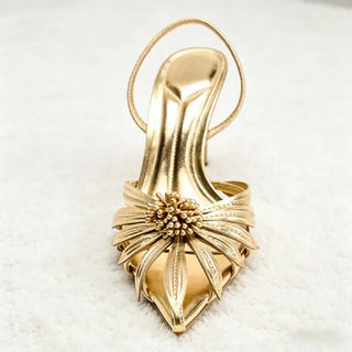Luxury Pointed Toe Backless Sandals