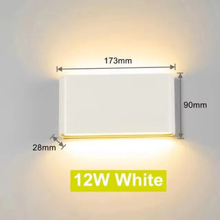 Modern Outdoor 12W LED Wall Lamp