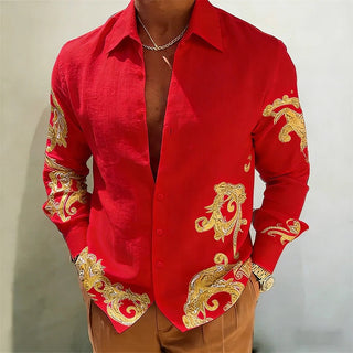 Men's Long Sleeve Designer 3D Printed Shirt - Epictzar Intl.