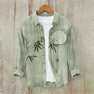 High Quality Bamboo Art Linen Shirt