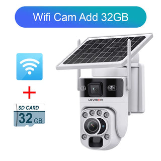 Optical Zoom Outdoor Solar Security Camera