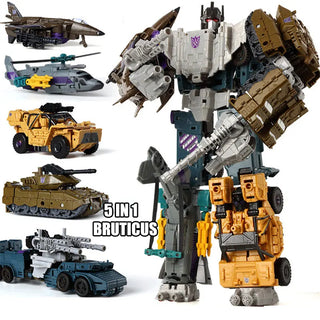 Transformation Robot Toys HZX Defensor Bruticus Superion Devastator IDW 5 IN 1 6 IN 1 ONE NO BOX Sets Action Figure KO 6in1