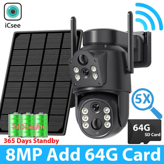 Solar WIFI Dual Lens Security Camera