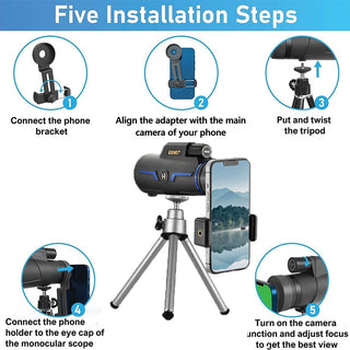High Powered Compact Hunting Monocular