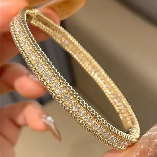 COSYA GRA Certified Full Moissanite Bangles S925 Silver 18K Gold Sparkling Lab Diamond Bracelet Luxury Jewelry Gifts For Women