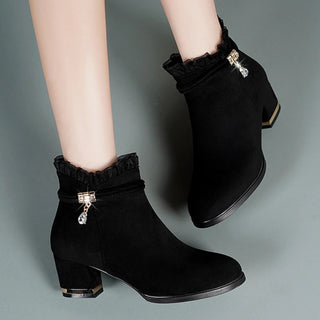 Versatile Women's Fashion Short Boots