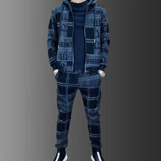 Luxury Zipper Hoodie Tracksuit Set