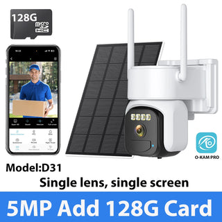 Wireless Solar Dual Lens Surveillance Camera