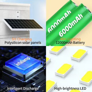 Solar Remote Control Motion Sensor Floodlight