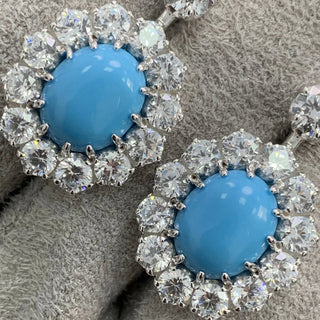 High Carbon Diamond Gemstone Drop Earrings - Epictzar Intl.