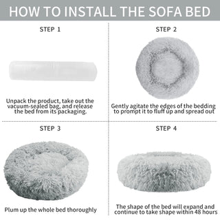 Anti-Anxiety Round Pet Bed
