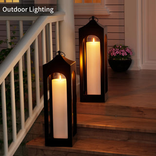 Large Flickering LED Flameless Candles