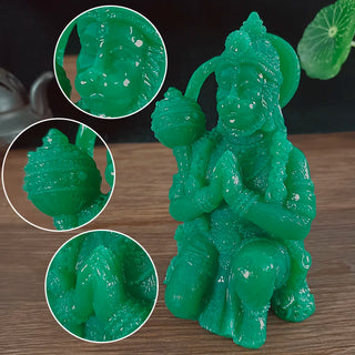 Professional jade color hanuman statue