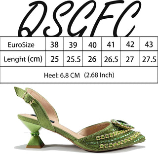Italian Design Rhinestone Shoes & Matching Bag - Epictzar Intl.