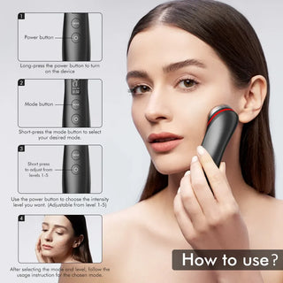 LED Vibration Massager Beauty Device