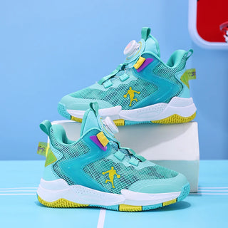 Boys Rotary Buckle Basketball Sneakers