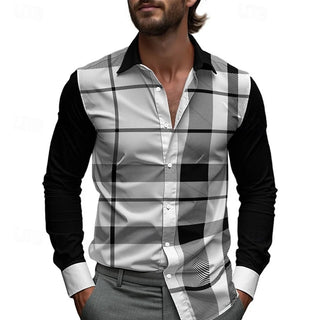 Checkered Print Cardigan Street Social Shirt