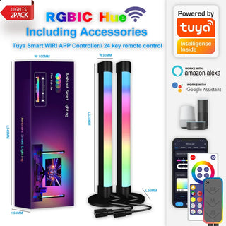 RGB Colorful TV Background Music Pickup Lights Computer Desktop Bedside Ambient Rhythmic Lamp Tuya WIFI APP Contol Night Light